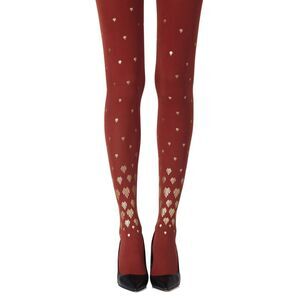 Zohara Art Deco Tights Rust Gold Women Rustgold